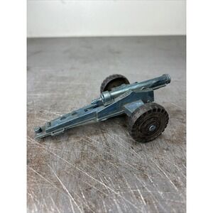 Vtg Cannon Part Plastic Blue On Wheels Military War Vehicle MPC